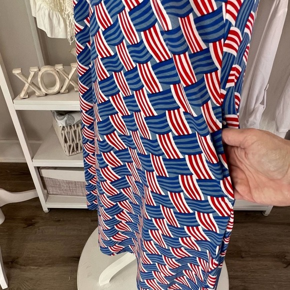 *Lularoe Women's Size Small Dress Patriotic fourth of July #1064 - Picture 7 of 13